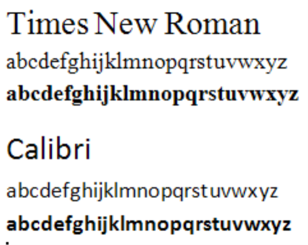 font